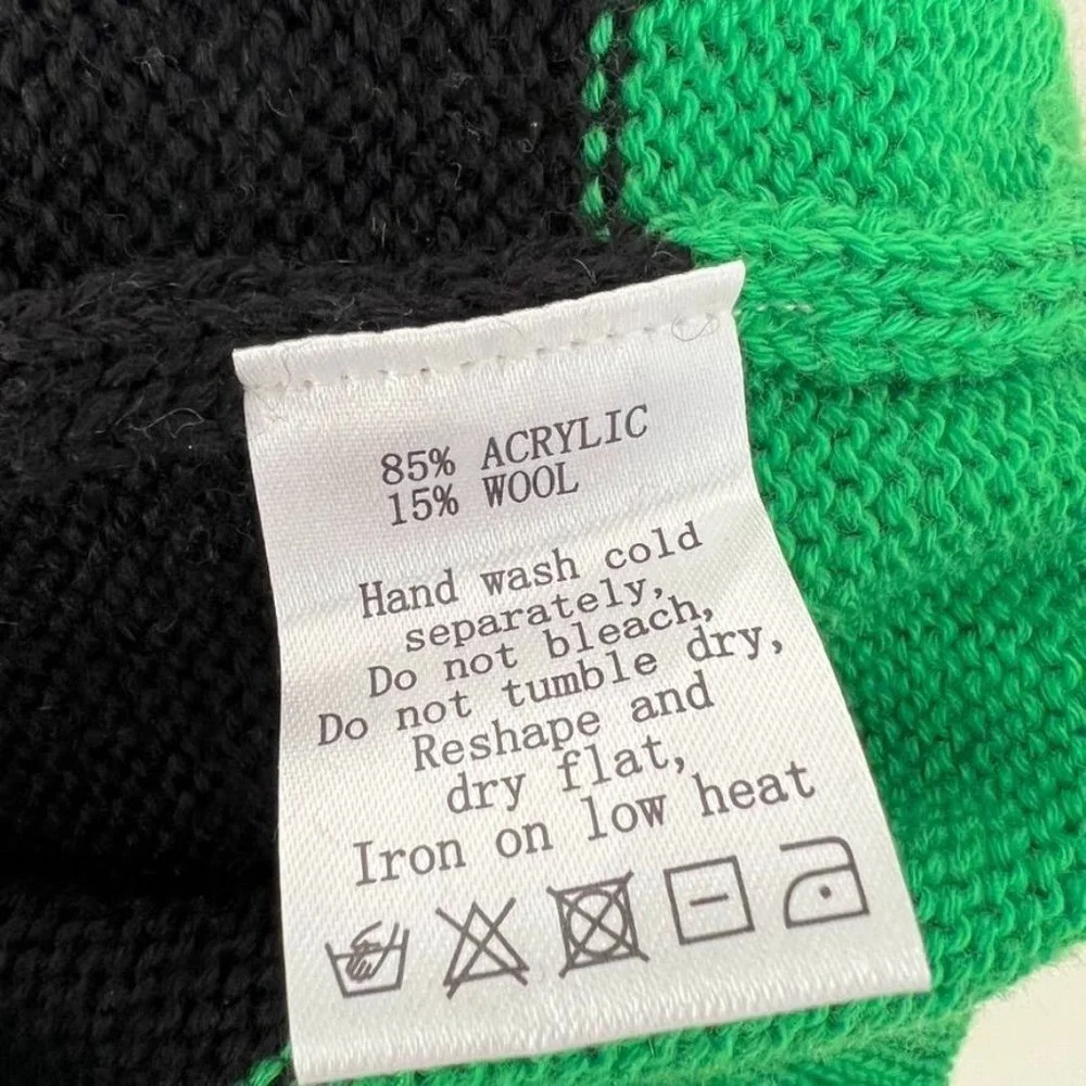 Funky Christmas Jumpers Elf Ugly Christmas Sweater Green Belt Holiday Unisex‎ Sm - Picture 14 of 14